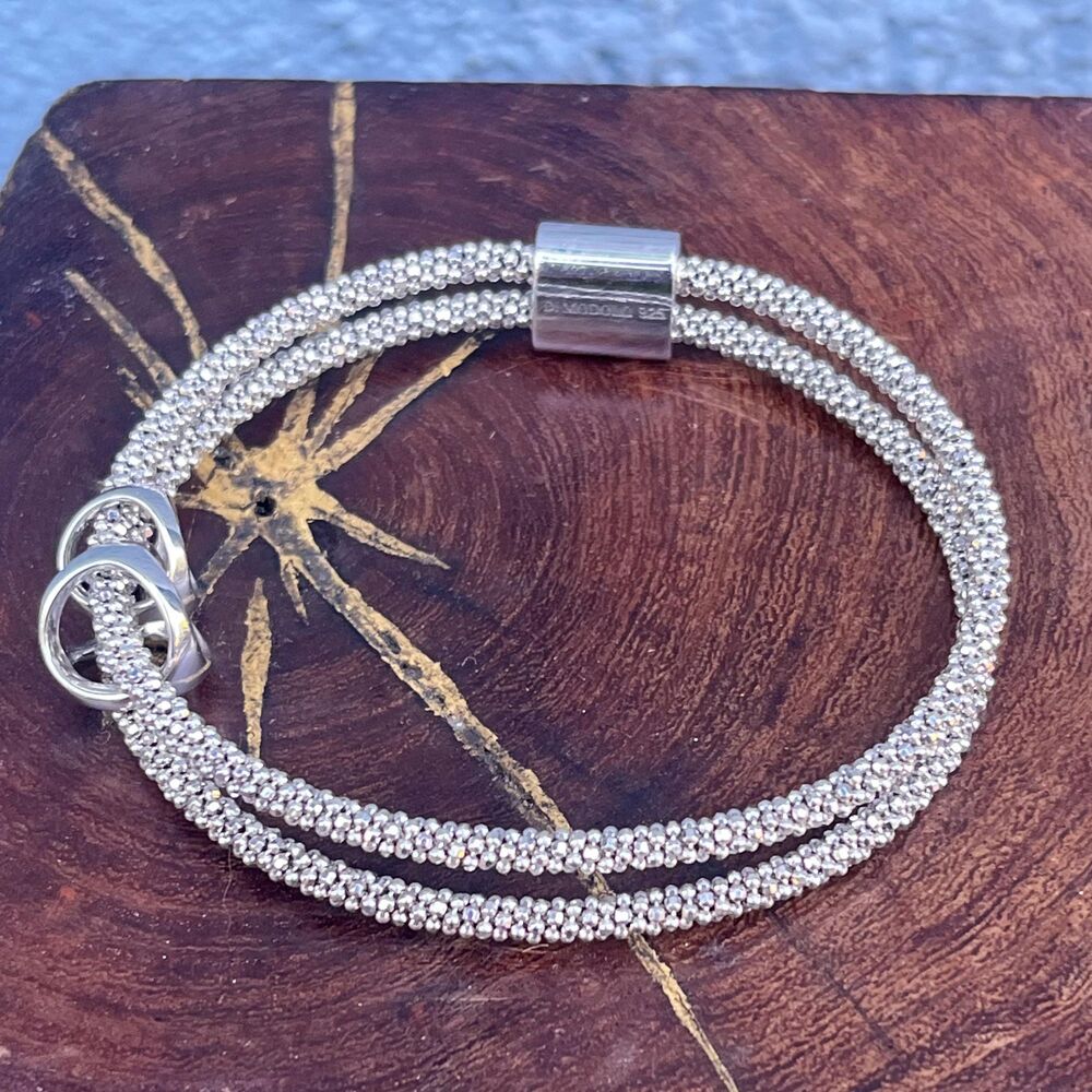 Sterling Silver Di Modolo Tennis Bracelet 925 Bangle